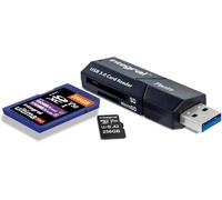 Dual-Slot Micro Sd Et Sd Usb3.0 Memory Card Reader Adapter - Super Fast File Transfer And Compatible With High Speed Uhs-I Interface: Sdhc, Sdxc, Microsdhc Et Microsdxc Uhs-I U1 Et U3