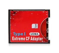 Dual Slot TF or MicroSD Micro SD to Type I Compact Flash Card CF Reader Adapter for Nikon Cannon Camera