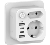 Dual Socket For Usb Socket, Power Strip With 4 Usb Power Sockets, Usb C Adapter, 2 Way Socket Adapter With Usb, Power Strip For Power Socket, Usb Power Strip