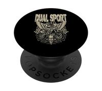 Dual Sport Moto Riders et aventuriers Moto Fun PopSockets PopGrip Adhésif
