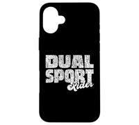 Dual Sport Rider, Les sentiers des Fans de Moto dans Les Rues Coque pour iPhone 16 Plus