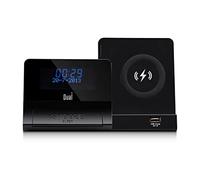 DUAL Station Radio Réveil DAB+/Bluetooth avec Recharge Induction et Connectivité Bluetooth 5.0, Noir, Compatible avec Smartphone