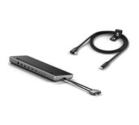 Dual USB-C Dock 75W Dual 4K HDMI DP SSD avec Cable USB-C 240W 20Gbps 4K60Hz 90º