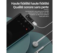 Dual Usb C Jack Adapter (2 In 1) For Apple Iphone 16 15 Earphone Splitter Type-C Jack Headphone Charger Cable Adapters Earphone Dac Aux Audio Connector For Ipad Compatible With S24