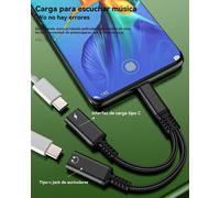 Dual Usb C Jack Adapter (2 In 1) Type C Audio Cable Connector For Iphone 16 15 For Apple Audiphones Adapter Compatible With S25 Converter For Ipad Headphone Converter