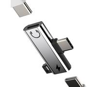 Dual Usb C Plug Splitter Iphone 15 Pro Max Type C To Headphone Charger Adapter Aux Charging Adapter Audio Charging Cable Dual Jack Splitter Compatible With Apple Huawei