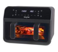 Dual View Air Fryer 7 L 2300 W Séparateur Amovible Fenêtre De Visualisation Écran LED 6 Fonctions Friteuse Sans Huile