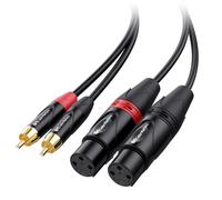 Dual XLR to RCA Cable 1.8m XLR RCA Cable (Dual XLR Female to RCA Cable,RCA XLR Cable)-1.8m