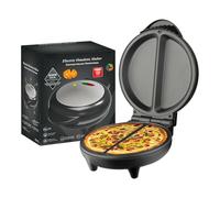 Dual-Zone Electric Omelette Maker, Omlet Maker Electric, Double Sided Heating Non-Stick Electrics Griddle for Omelets, Pancakes, Pizza, Sandwiches & Crepes (Black)
