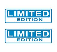 DualColorStampe 2 stickers en vinyle « Limited Edition » pour voiture, fenêtre PC Cofano camping-car, verres C.0255(Blu53)