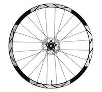 DualColorStampe - 27,5" - 28-29" Roue VTT Bike Stickers Jantes VTT Racing Jantes Code B0012 (Argent)
