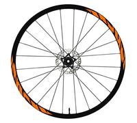 DualColorStampe Autocollants compatibles avec Cube Jantes de vélo 26 - 27,5 - 28-29 pouces - Roue de vélo VTT - Stickers jantes VTT B0062 (28-29 pouces, orange)