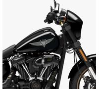 DualColorStampe Autocollants compatibles avec Harley-Davidson réservoir moto étoiles militaires HD stickers custom skull Motorbike M0145 (GRIS 74)