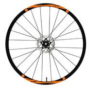 DualColorStampe Autocollants compatibles avec KTM Jantes de vélo 26" - 27,5" - 28-29" pouces - Roue de vélo VTT - Stickers jantes VTT B0022 (28-29" pouces, orange 35)