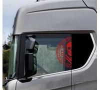 DualColorStampe Autocollants compatibles avec Scania Daf Iveco Man Camion accessoires camion autocollants camion fenêtre COD.0301 (Rouge 31)