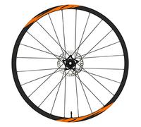 DualColorStampe Autocollants compatibles avec Scott Jantes de vélo 26" - 27,5" - 28-29" pouces - Roue de vélo VTT - Autocollants jantes VTT - 0020 (28-29" pouces, orange 35)
