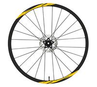 DualColorStampe Autocollants compatibles avec Scott Jantes de vélo 26" - 27,5" - 28-29" pouces - Roues de vélo VTT - Stickers jantes VTT - B0020 (27,5" pouces, jaune 21)