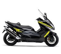 DualColorStampe Autocollants compatibles avec Yamaha Tmax 500 2008-2012 T-MAX Autocollants pour carénage sticker pour moto CODE.M0304 (JAUNE FLUORESCENT)