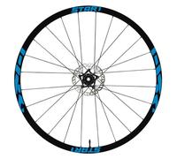 DualColorStampe Autocollants de jante 26" - 27,5" - 28-29" pouces pour vélo VTT et vélo de montagne CODE. B0157 (27,5 pouces, Bleu 53)