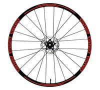 DualColorStampe Autocollants Jantes Vélo 26" - 27,5" - 28-29" Pouces Roue VTT Bike Stickers Jantes VTT Accessoires VTT B0048 (28-29'' Pouces, Rouge Fluorescent)