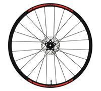 DualColorStampe Autocollants Jantes Vélo 26" - 27,5" - 28-29" Pouces Roue VTT Bike Stickers Jantes VTT Accessoires VTT B0042 (28-29'' Pouces, Rouge Fluorescent)