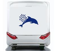 DualColorStampe Autocollants pour camping-cars compatibles avec Adria Arca Bürstner Carthago Chausson Elnagh Hobby Rimor Mobilvetta Mclouis Westfalia Mclouis Caravan Motorhome 0384 (BLEU 49)