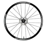 DualColorStampe Autocollants pour jantes 26" - 27,5" - 28-29" pouces VTT Moto Stickers pour jantes VTT B0006 (28-29" pouces, Gris 74)