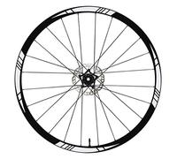 DualColorStampe Autocollants pour jantes de vélo 26" - 27,5" - 28-29" Pouces Roue de vélo VTT Stickers Jantes VTT B0006 (27,5" Pouces, Blanc Mat)