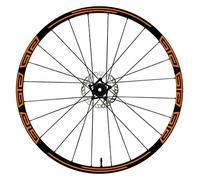 DualColorStampe Autocollants pour jantes de vélo 26" - 27,5" - 28-29" Pouces Roue de Vélo VTT Stickers Jantes VTT Accessoires VTT B0048 (27,5" Pouces, Orange)