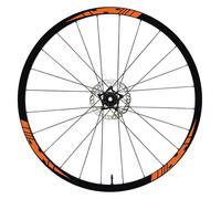 DualColorStampe Autocollants pour jantes de vélo 26" - 27,5" - 28-29" Pouces Roue de vélo VTT Stickers Jantes VTT B0197 (Orange 35, 28-29'' Pouces)