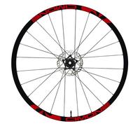 DualColorStampe Autocollants pour jantes de vélo 26" - 27,5" - 28-29" Pouces Roue de vélo VTT Stickers Jantes VTT Cimon B0152 (26" Pouces, Rouge 31)