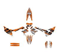 DualColorStampe Kit graphique compatible avec Kawasaki KX 250 (2021-2023) KXF 250, Stickers Motocross complets professionnels, Stickers KXF 250