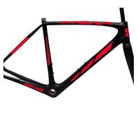 DualColorStampe Lot de 12 autocollants pour cadres de vélo, protection universelle, Code B0168 (rouge lumineux)