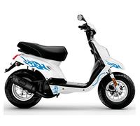 DualColorStampe Stickers Sporty Décoratif autocollant Vinyle Blanc 1 unité petit Compatible avec BOOSTER MBK Deezer Flèche DX-SX Accessoires autocollants moto couleur au choix COD.M0139 (Blu53)