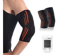 Dualeco Coudiere 1 Paire, Antidérapant Compression Coudière De Maintien Musculation/Sport/Crossfit, Attelle Coude, Tennis Elbow Femme/Homme, Protege Coude
