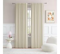 DUALIFE Lot de 2 Rideaux occultants à Pattes arrière de 243,8 cm de Long pour Salon, Chalet, décoration Urbaine, Chambre à Coucher, Rideaux occultants à Isolation Thermique, 132,1 cm de Large x 243,8