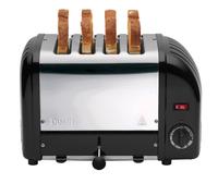 Dualit 40357 - Toasteur 4 tranches, 2200W, Noir mat