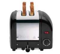 Dualit Classic Vario Grille-pain 2 tranches Acier inoxydable Éléments ProHeat® Sélection de fente Décongélation Noir