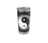 Dualité Yin et Yang Gobelet isotherme en acier inoxydable double paroi