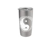 Dualité Yin et Yang Gobelet isotherme en acier inoxydable double paroi