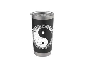 Dualité Yin et Yang Gobelet isotherme en acier inoxydable double paroi