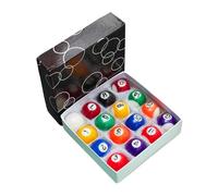 Dualoai 16 Pièces Mini Boules de Billard Set Complet Accessoires Table de Billard Boules de Jeu Résine Adapté Aux Enfants Jeux Intérieurs Salle de Jeux Maison, 44MM