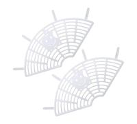 Dualoai 2 Pièces Bike Rear Maille de Protection Arrière Vélo Filet pour Enfants Panneau de Protection Roues Baffle pour Sécurité Pieds Matériau, Blanc