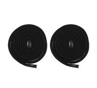 Dualoai 2 Pièces Cordon de Serrage Corde pour Pantalon Sac à Dos Jean avec Embouts Métal Polyester Résistant Adapté à Homme Femme Sports Quotidien, F, 130cm