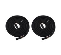 Dualoai 2 Pièces Cordon de Serrage Corde pour Pantalon Sac à Dos Jean avec Embouts Métal Polyester Résistant Adapté à Homme Femme Sports Quotidien, C, 130cm