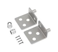 Dualoai 2 Pièces Équerre D'Angle Support de Tablette Renfort Acier Inoxydable Montage Rapide Convient pour Placard Étagère Espace Résidentiel Bureau, Argent