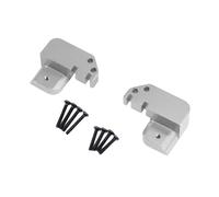 Dualoai 2 Pièces RC Link Mount Support Bracket Aluminium Amélioration Fixe pour Voiture Télécommandée Accessoire Remplacement Adapté à MN82 MN82S MN82PRO Inst, Argent