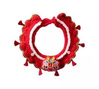 Dualoai 2X Ensemble de Colliers de Chat Fabriqués à La Main avec écharpe Assortie pour Les Amis Félins