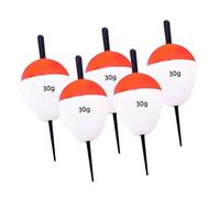 Dualoai 5 Pièces Flotteurs de Pêche Bouchons Coulissants pour Montage Indicateurs de Touche Bouchons de Ligne Résistants à l'eau Adapté pour la Truite et Le, 30g