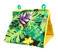 Dualoai 5xBird Perroquet Perruche Perruche Hamac Cage Cabane Tente Lit pour Animaux de Compagnie Suspendu Grotte Jouet S 16x11x15cm